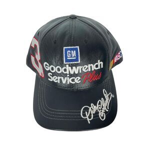 Vintage Dale Earnhardt GM Goodwrench Service Plus Leather Cap/Hat Strapback